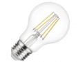 A filament LED light bulb with an E27 / ES cap