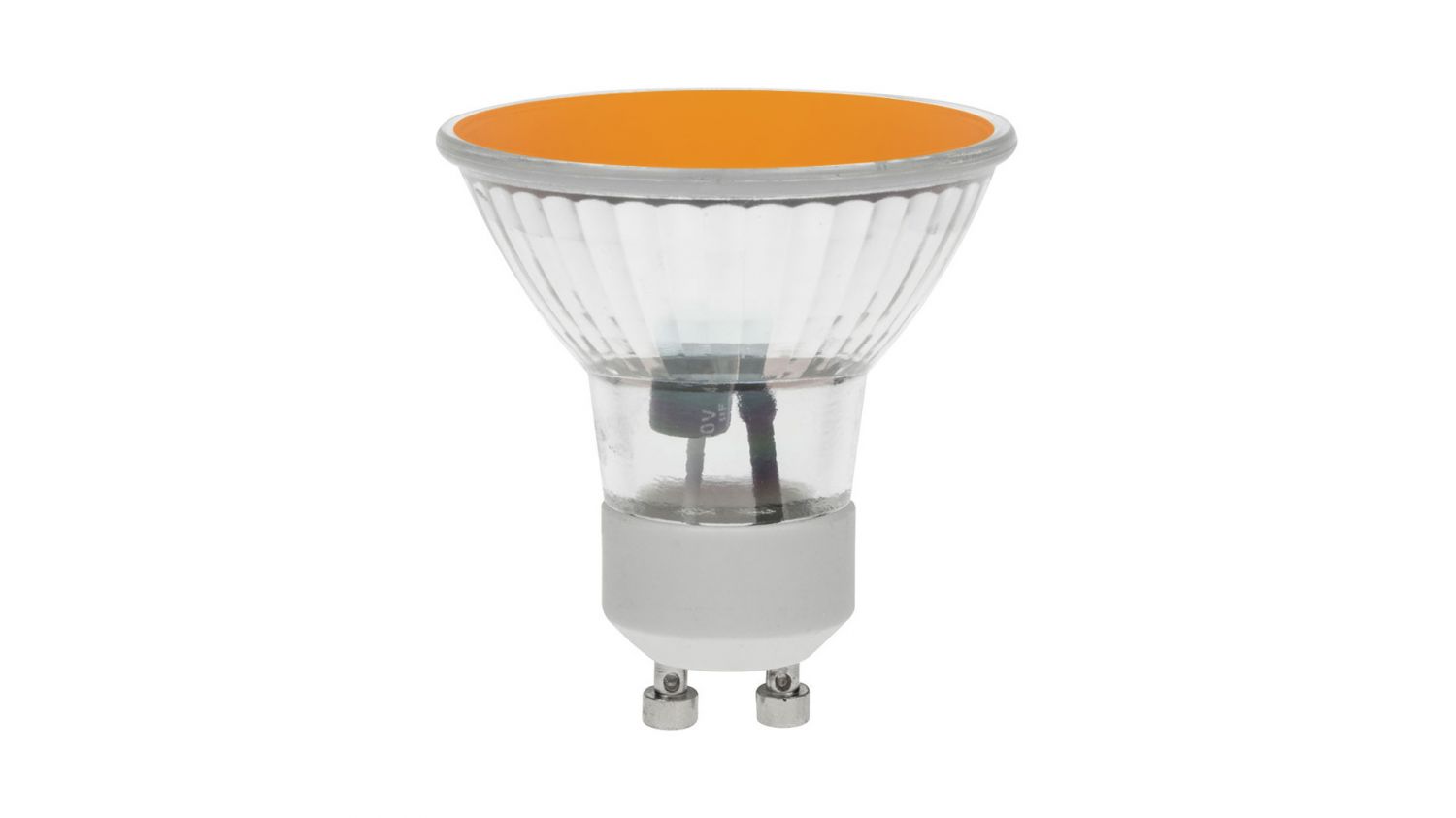 Pro-Lite GU10/LED/1.8W/AMBER: 1.8w LED GU10 Bulb, amber, non dimmable, 120°  beam - from £3.04
