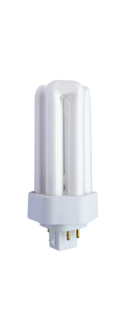 13w GX24q-1 4 Pin Compact Fluorescent Bulb (4000K, Cool White, EXUN ...