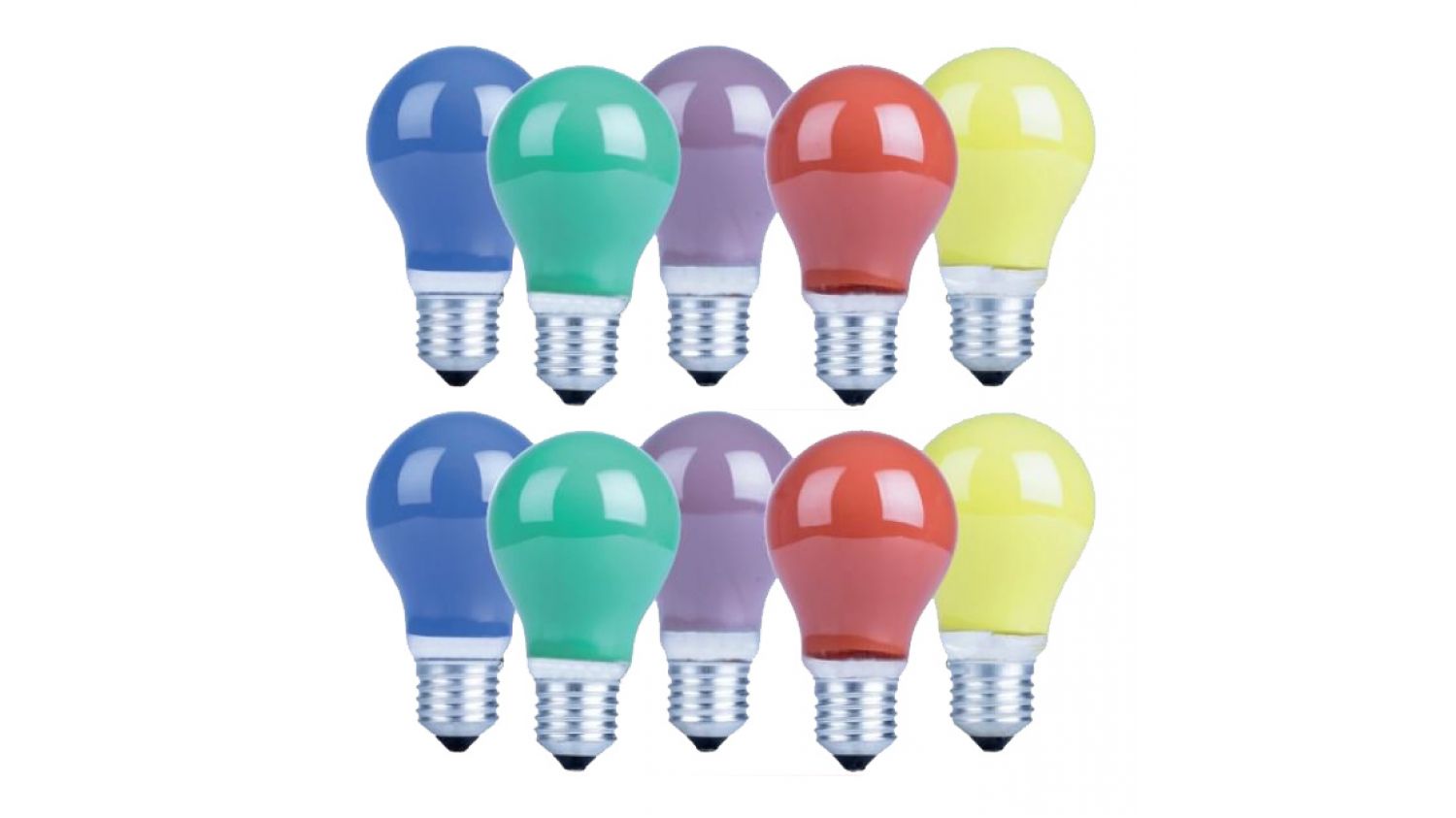 coloured halogen light bulbs