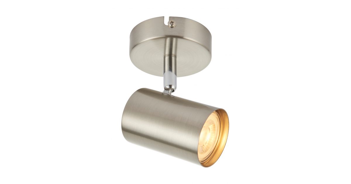 Saxby 73687 Arezzo Single Spot Light satin chrome from 6.70