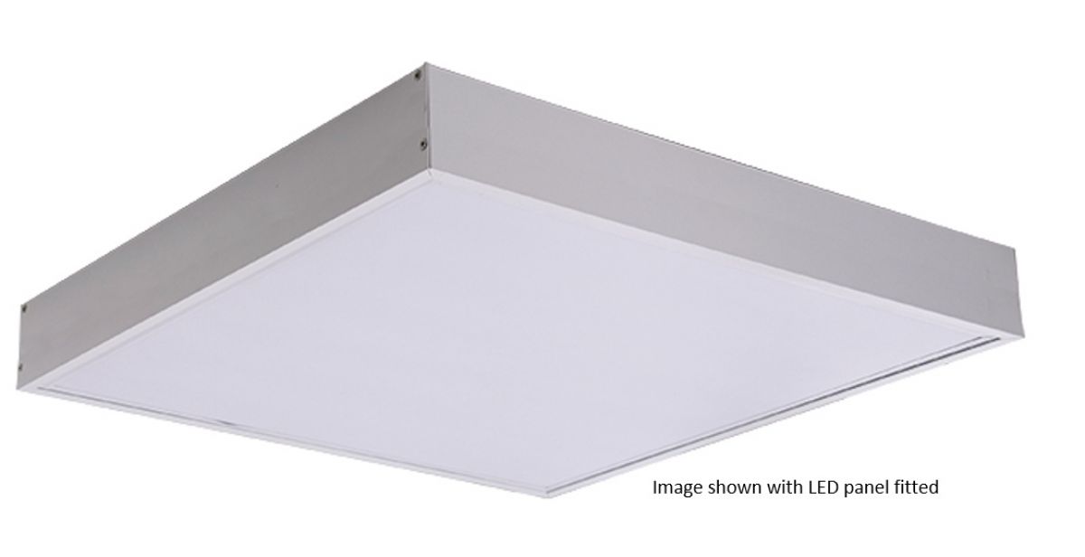 LED Panel surface mount box, for Leyton Plato/Juno 600 x 600 panels ...