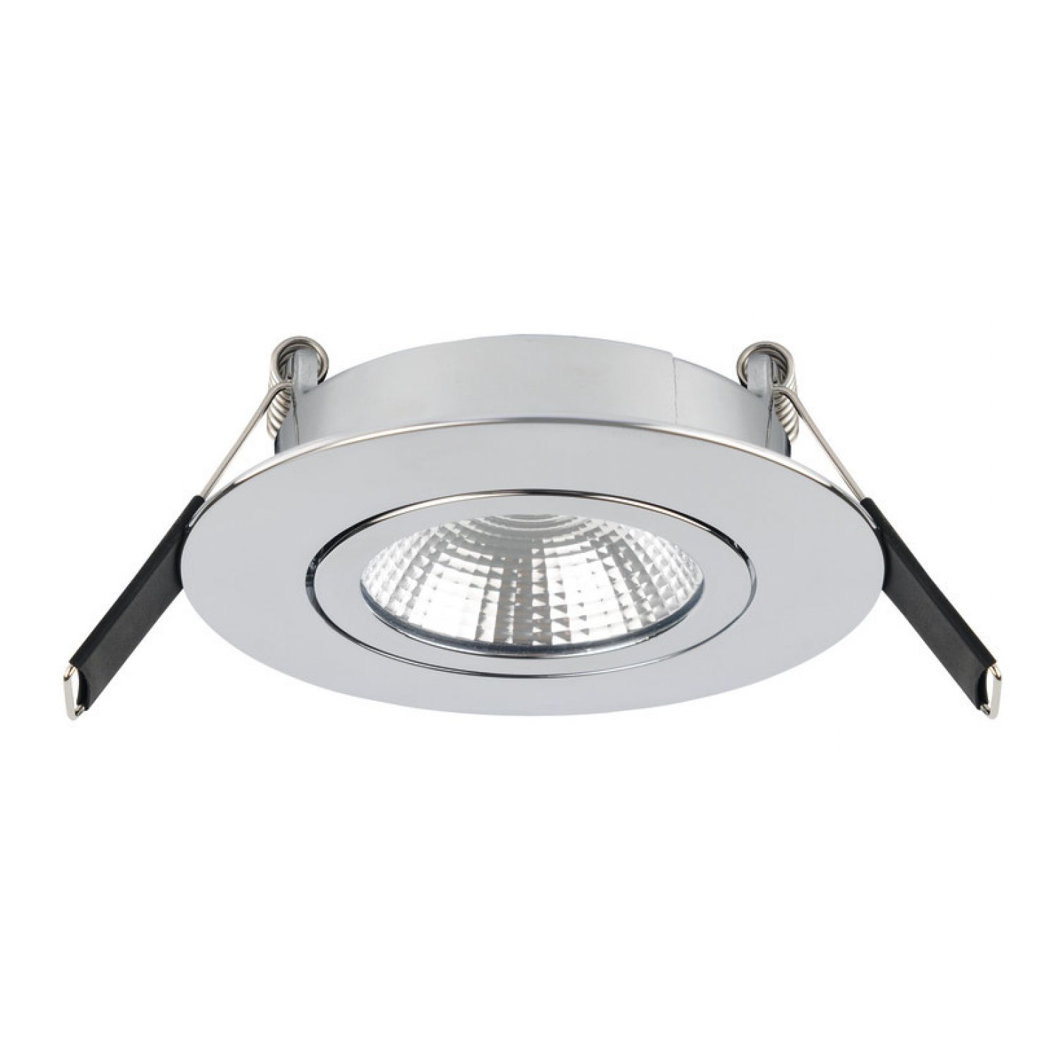 Integral ILDL65L008: Lux Ultra Slim Tilt 6.5w LED Downlight, chrome, IP40,  4000K, 670lm - from £16.78